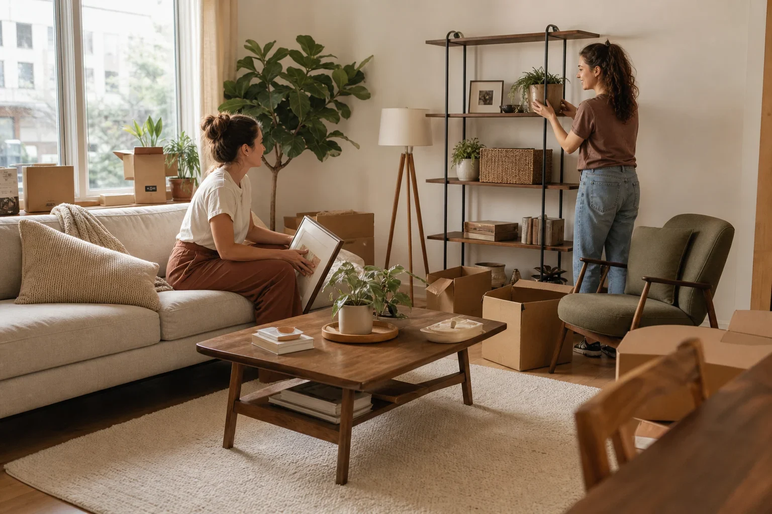 Editorial illustration for Splitting Furniture Costs With a Roommate: A Who-Buys-What Divider