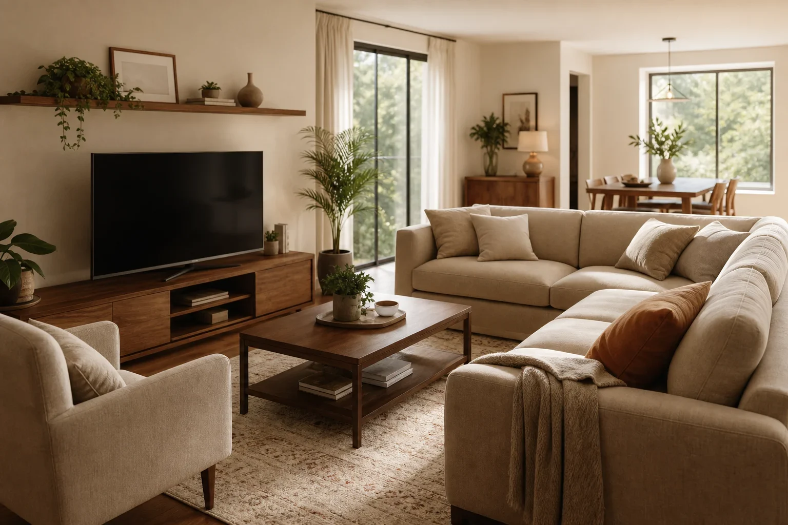 Editorial illustration for What Furniture Do I Need for a Living Room? A Worked Example