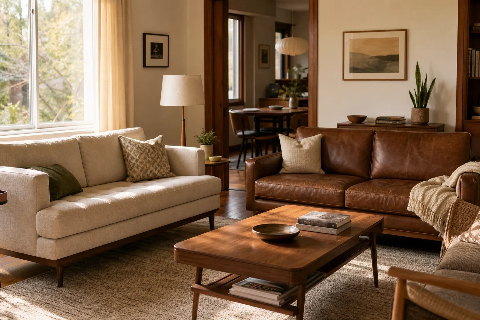 Illustration of Worked example: two sofas, one $1,200 budget